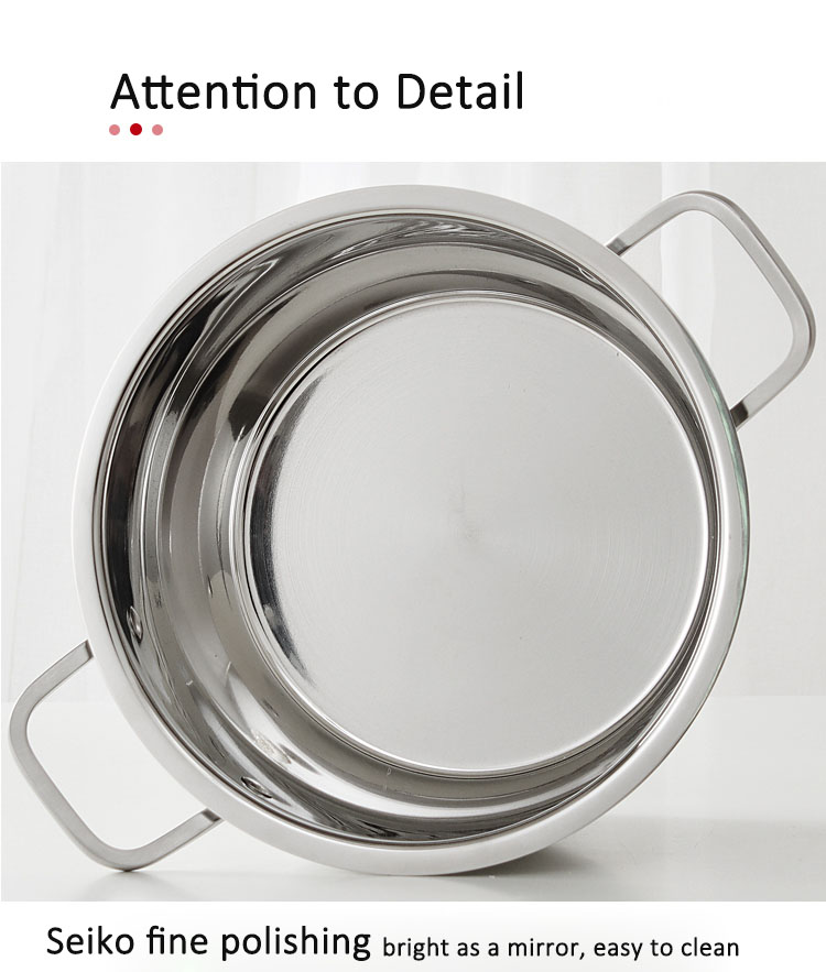Wholesale Stainless Steel Stock Pots 22cm Soup Pot Supplier | ZHENNENG 21