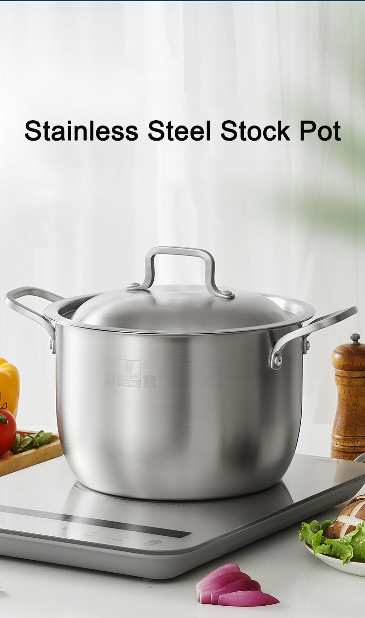 Wholesale Stainless Steel Stock Pots 22cm Soup Pot Supplier | ZHENNENG