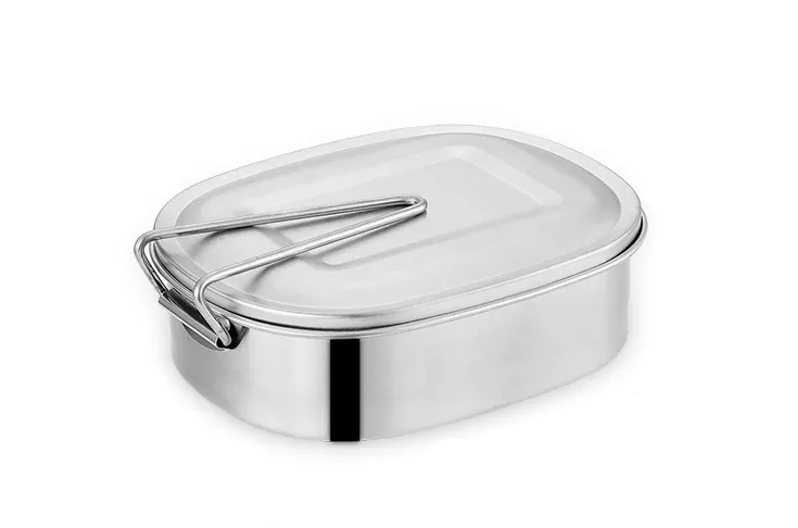 304 Stainless Steel Leak-proof Rectangular Lunch Box - Customizable Size 5