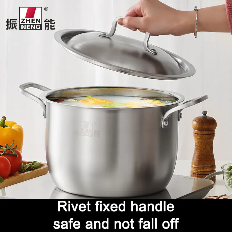 22cm Stainless Steel Stock Pot - Professional Grade Durability 4