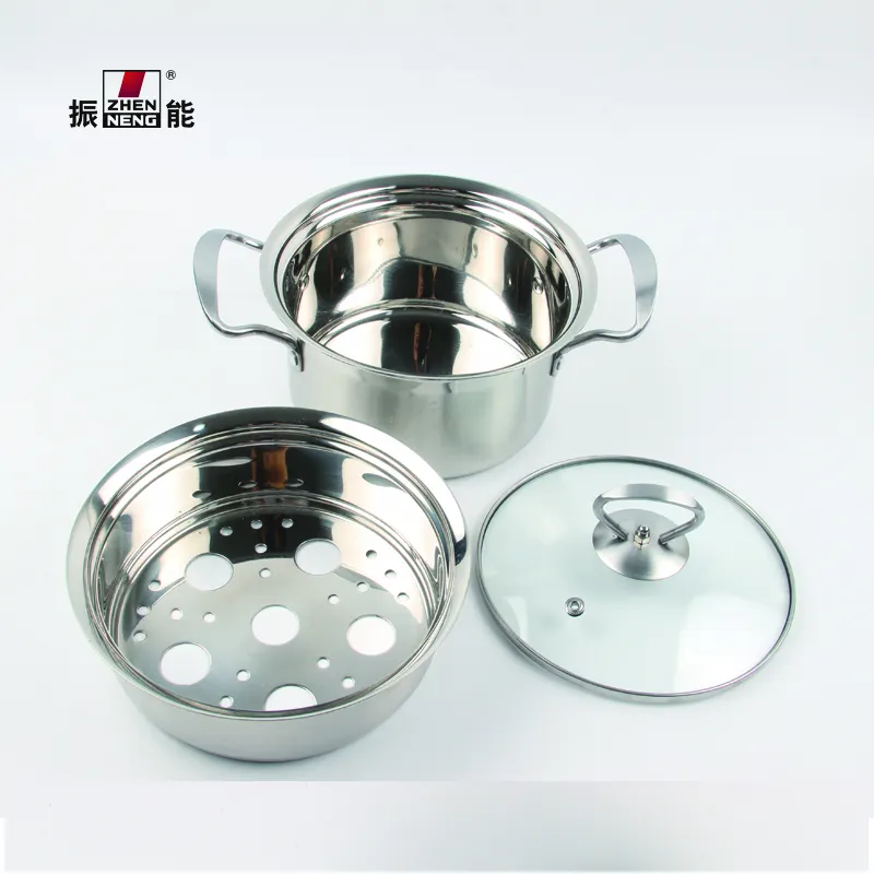 High-Quality Stainless Steel Soup Pot with Steamed Grids 4