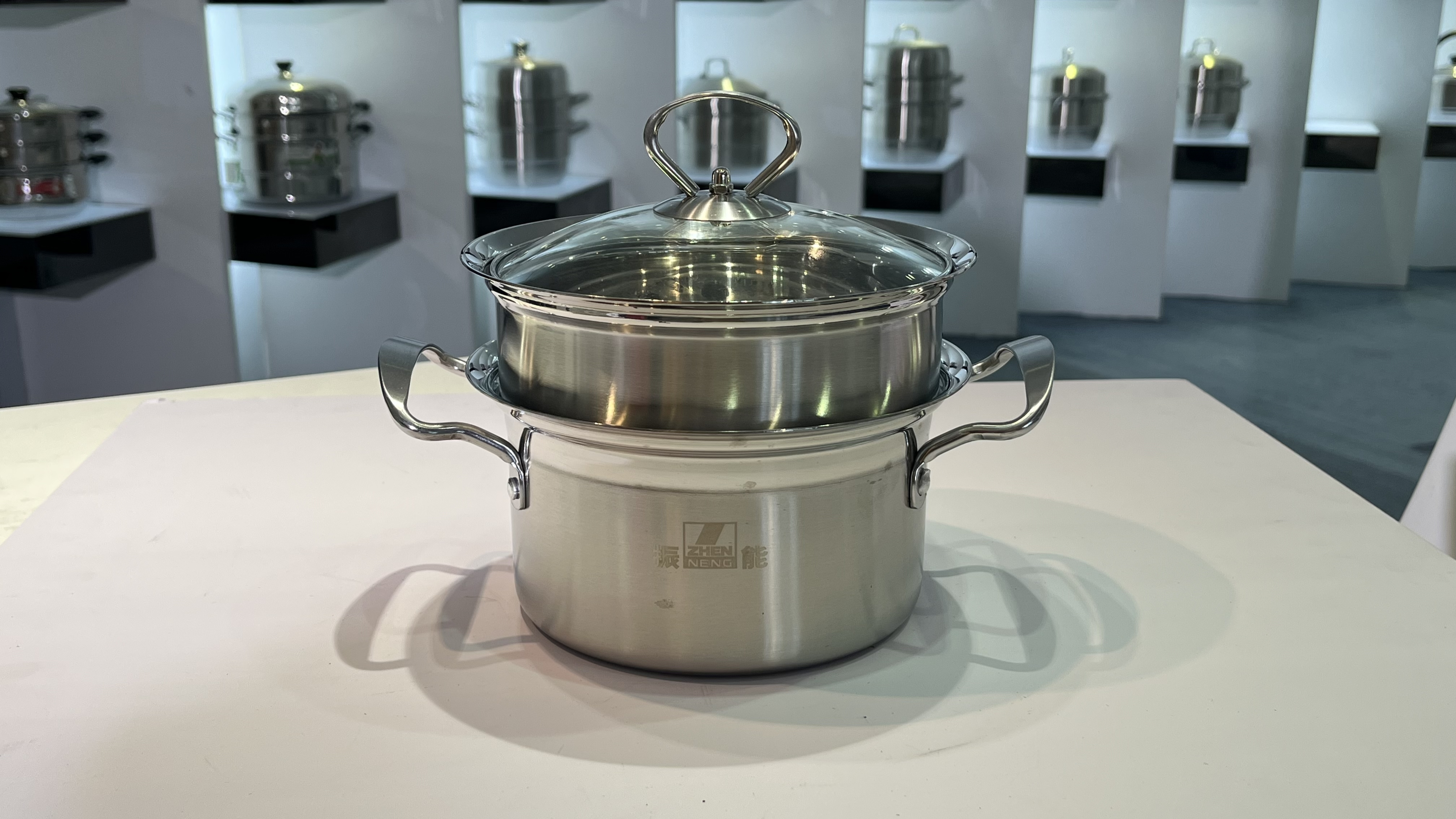 Wholesale Stainless Steel Soup Pot with Steamed Grid | ZHENNENG 1