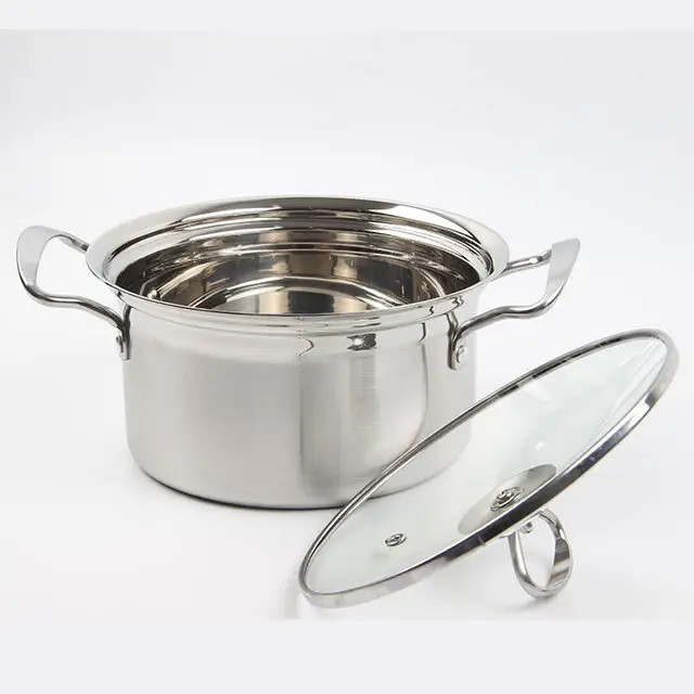 High Quality Stainless Steel Soup Pot with Double Handles 6