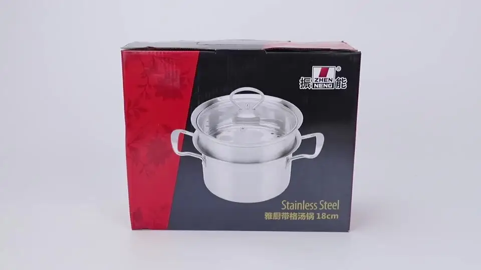 18cm Stainless Steel Soup Pot - Professional Cookware
 2