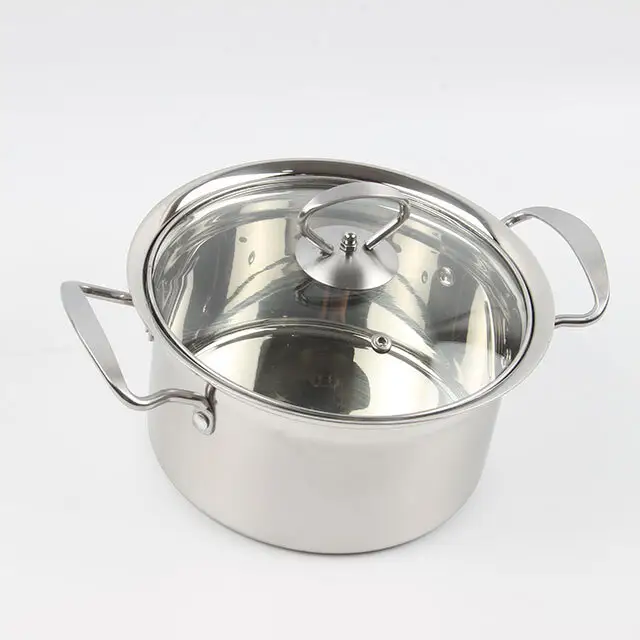 18cm Stainless Steel Soup Pot - Professional Cookware
 4