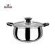 14cm Stainless Steel Soup Pot- Double Handled Cookware 3