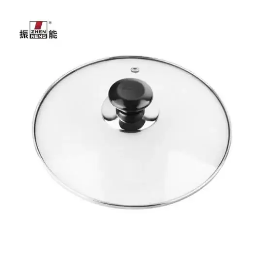 16cm Stainless Steel Soup Pot with Glass Lid and Bakelite Handle 2