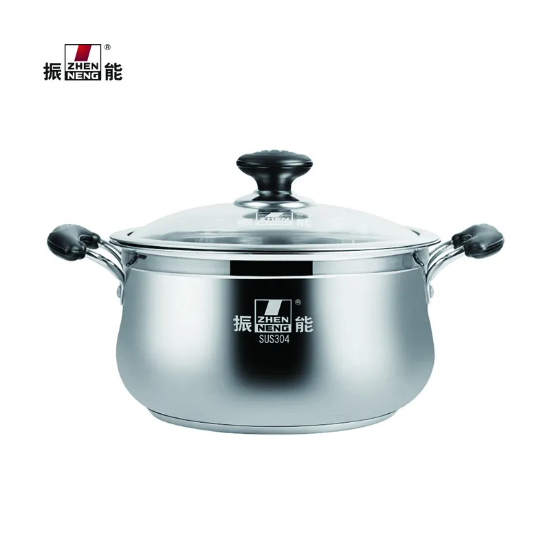 20cm Stainless Steel Drum Shape Soup Pot - Food Grade 3