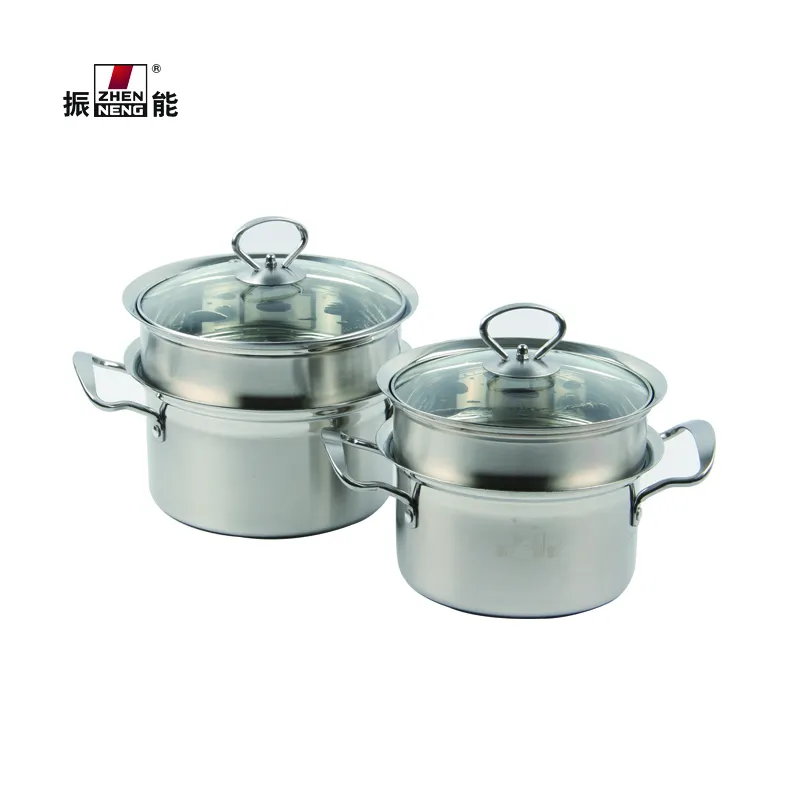 16-18cm Double-Bottom Stainless Steel Soup Pot
 3