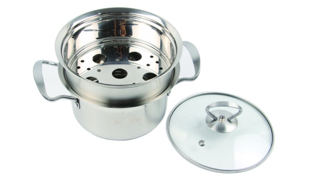  Best 16-18cm Egg-Bolied Stainless Steel Thick Soup Pot With Professional Steamed Grid Steamer Pot Company - ZHENNENG 