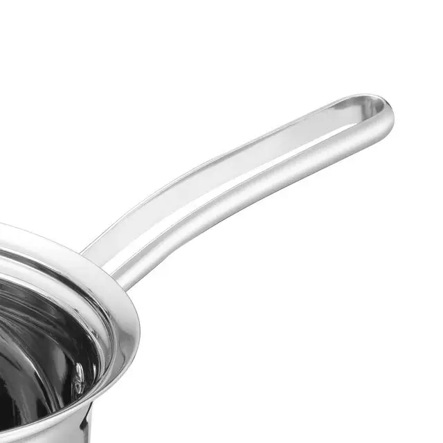 Stainless Steel Milk Pan with Glass Cover 6