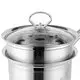 16cm Heat Resistant Steel Milk Pan with Lid & Grid 3