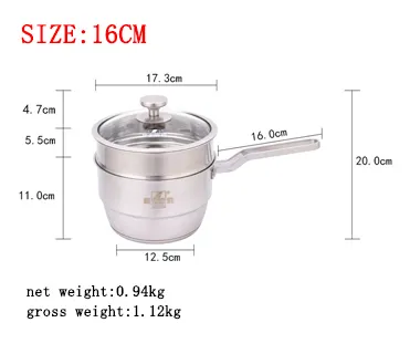 High Grade Stainless Steel Milk Boiling Pot 4