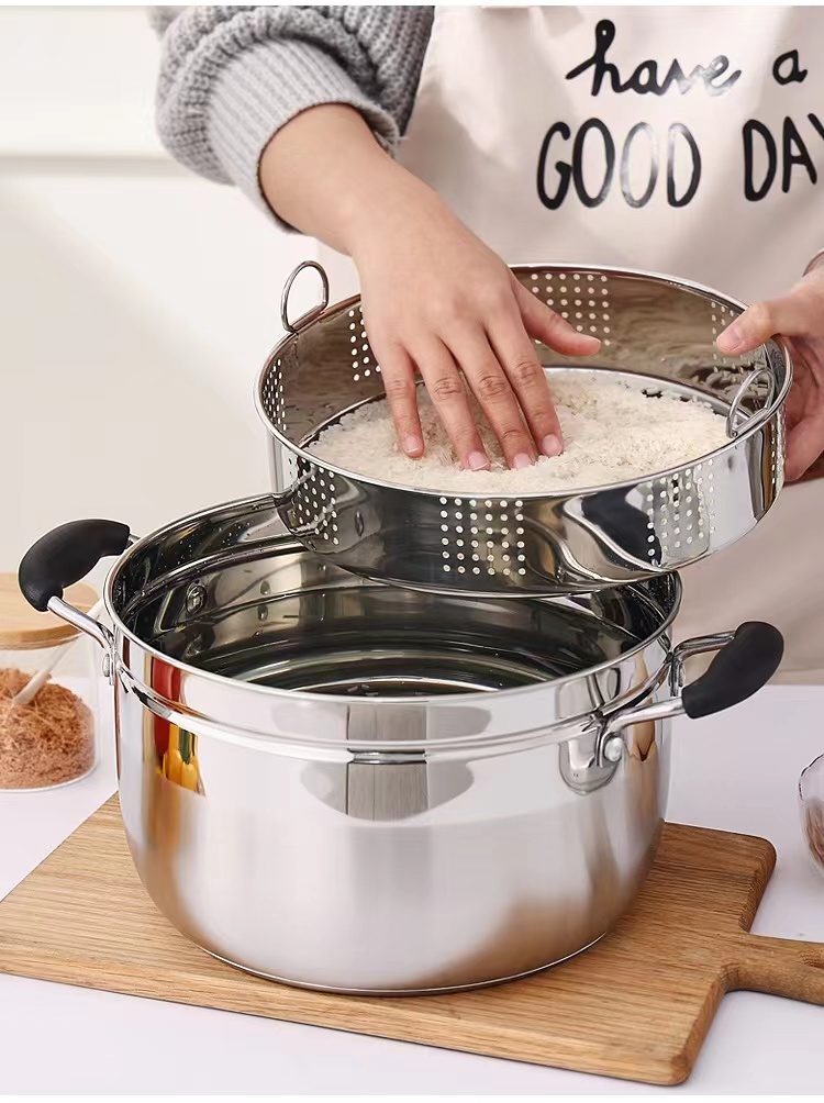 Quality 24cm New-designed and Multi-purpose Steaming with Bakelite Handle Steamer Pot Manufacturer | ZHENNENG 21