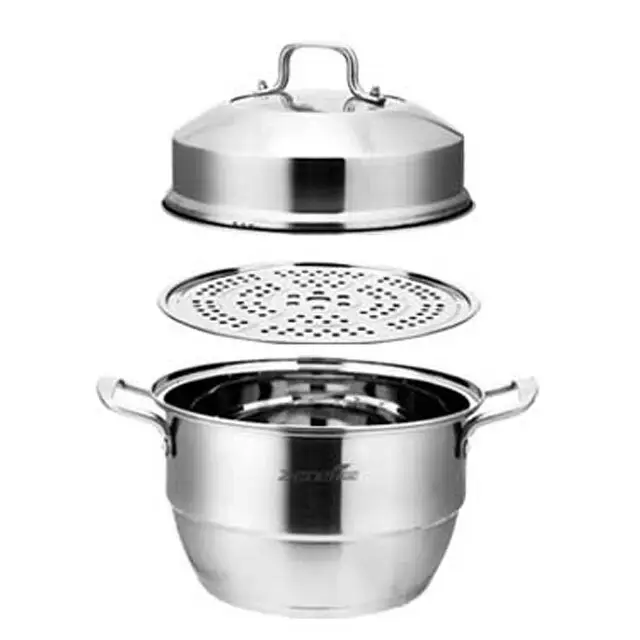 34cm Stainless Steel Steamer Pot 2