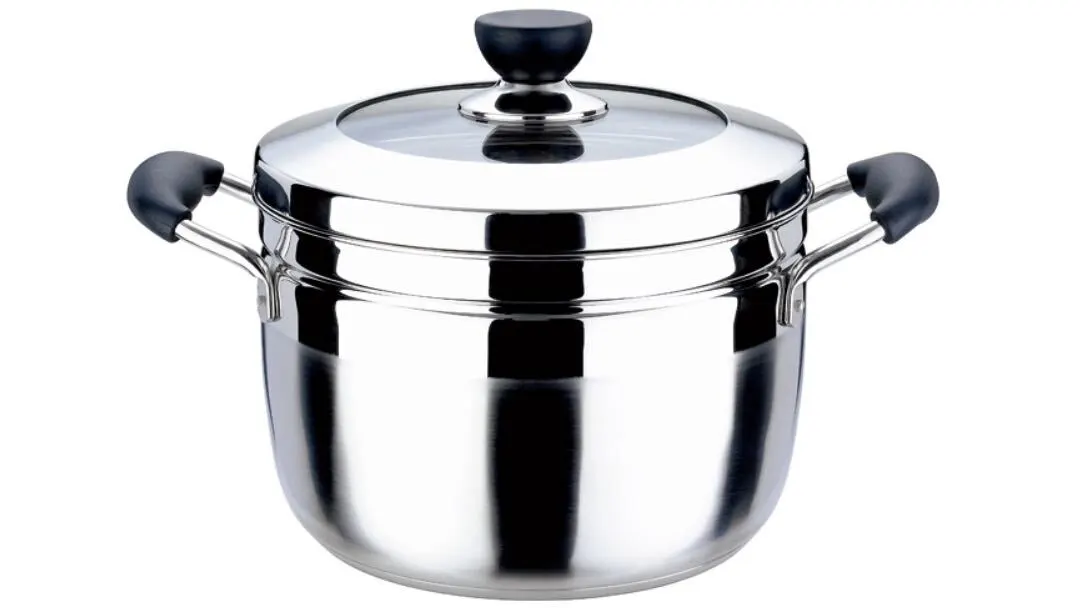 Quality stainless steel 24cm cooking pots soup pot or food steamer with inner steamer grid Manufacturer | ZHENNENG 1