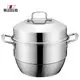 30cm Stainless Steel Steamer Pot with Visible Cover 2