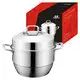 30cm Stainless Steel Steamer Pot with Visible Cover 5
