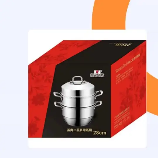 26cm Stainless Steel Double Handle Food Steamer - High Performance & Quality 2