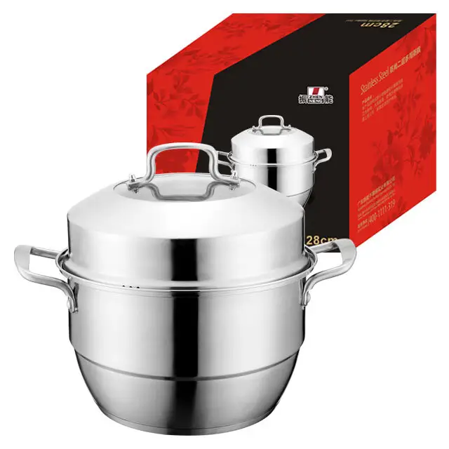 26cm Stainless Steel Double Handle Food Steamer - High Performance & Quality 6
