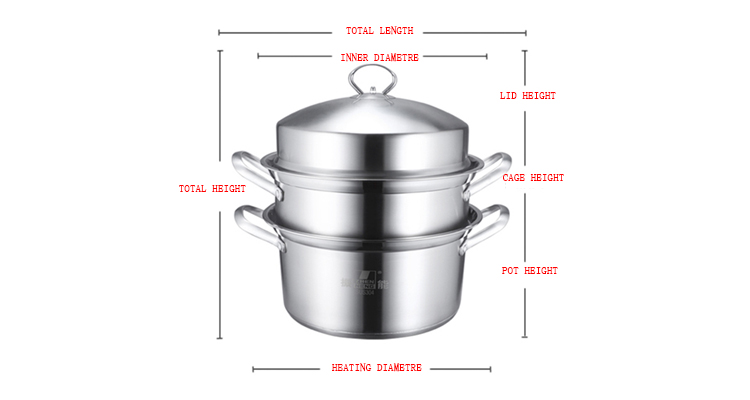 New Arrival 26cm Stainless Steel Steamer - Multifunctional & High Quality 10