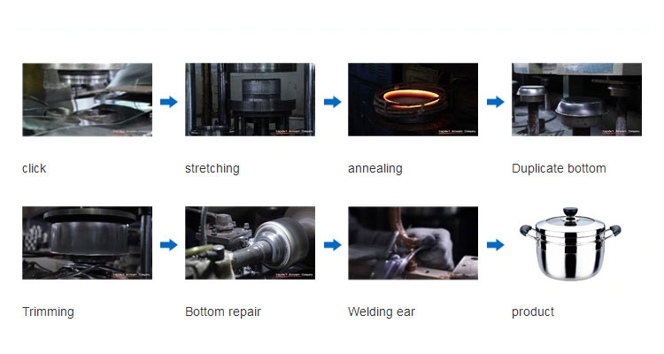 ZHENNENG - High-quality 26cmStainless Steel Steamer Soup Pot with Double Bottom Steamer 21