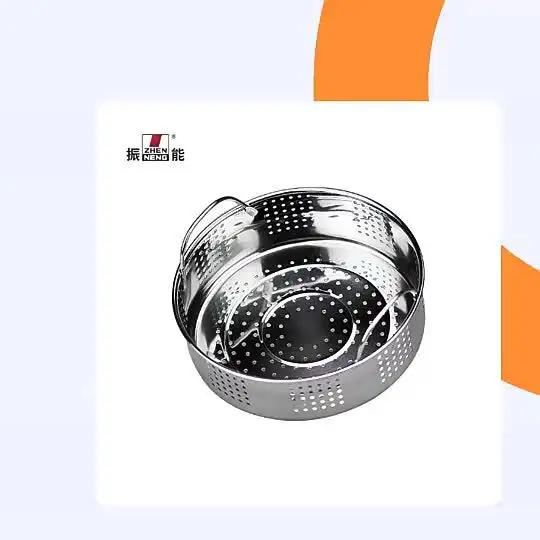 26cm Stainless Steel Steaming Pot with Glass Lid & Steamer Basket 2