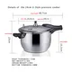 Stainless Steel Pressure Cooker - Quality U-Style 6L 6