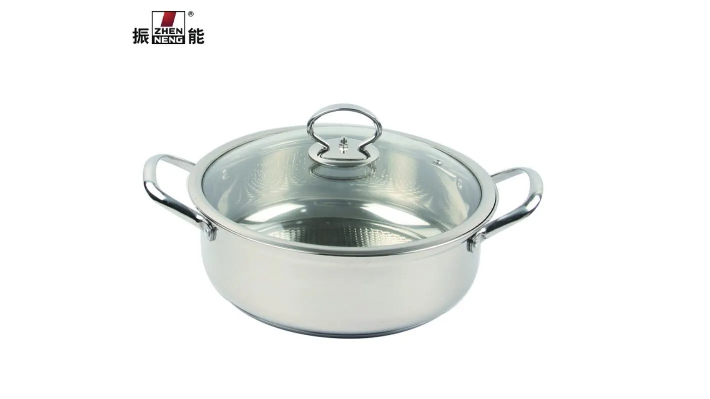 Stainless Steel Hot Pot with Lid 28CM / 5L Soup Cookware 1