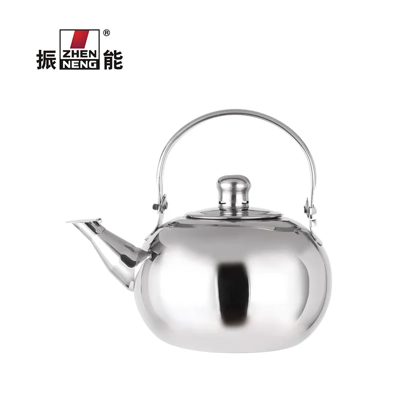 Stainless Steel Round Tea Kettle - 14CM/0.9L Non-Electric Boiling - High-Tech Innovation 3