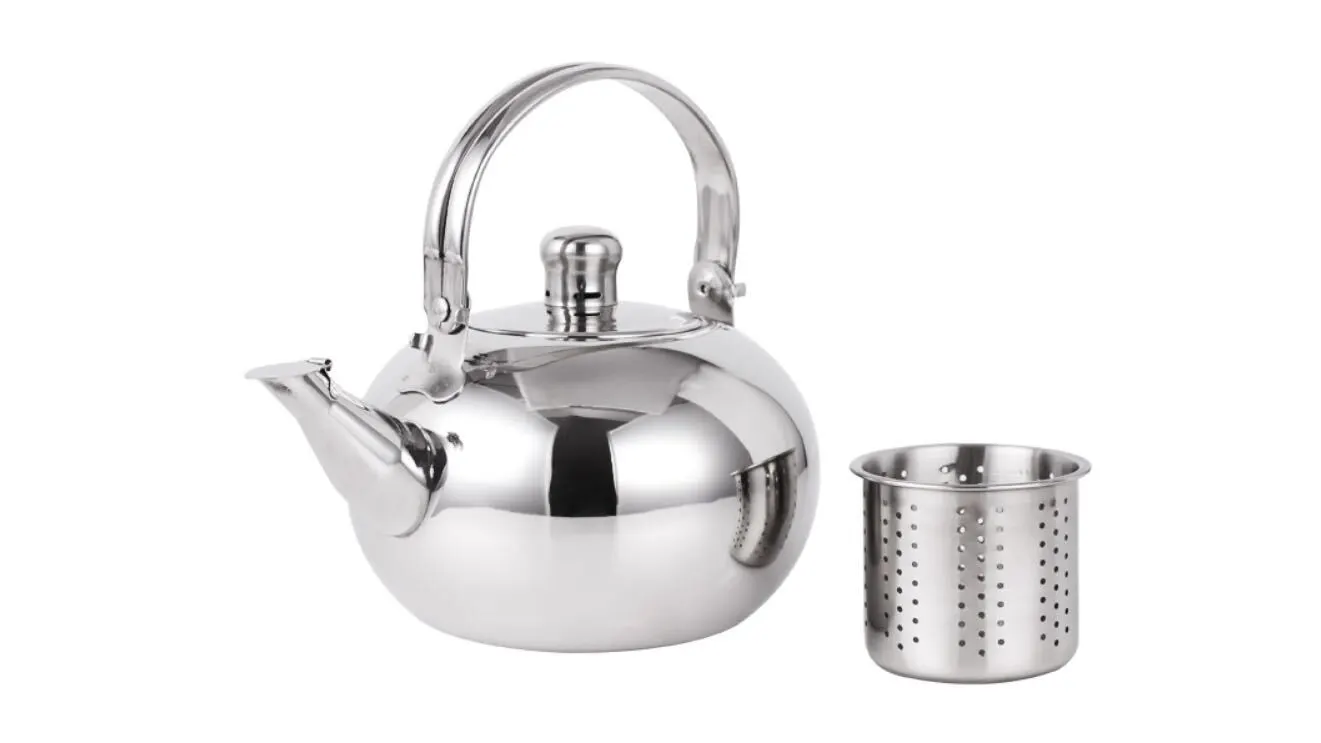 Quality 14cm stainless steel teapot with removable Infuser Stovetop teapot Manufacturer | ZHENNENG 1