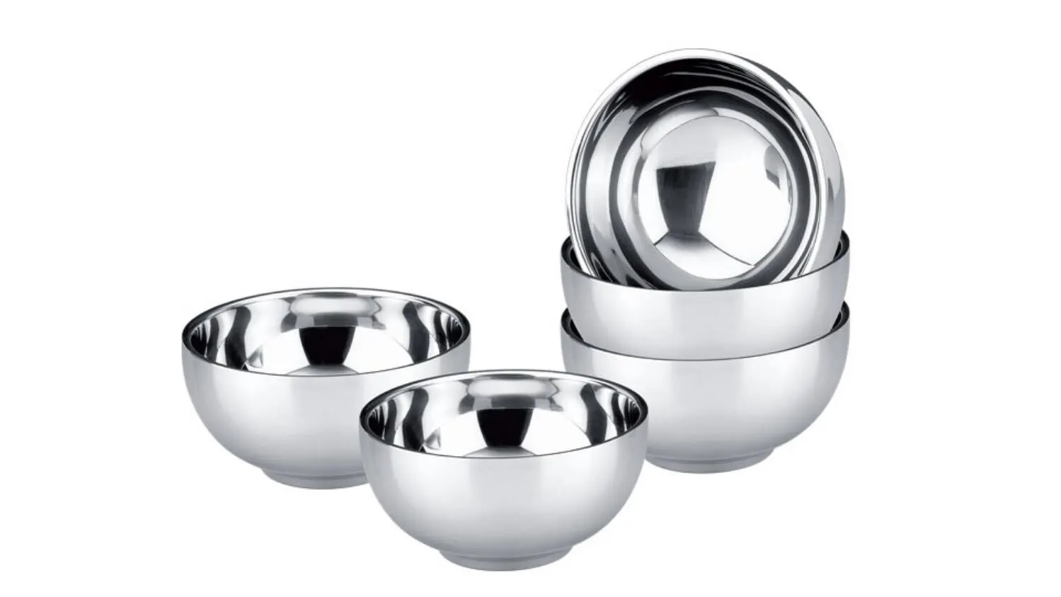 Best stainless steel double wall insulated metal snack anti-slip bowls for rice fruit salad ice cream company-ZHENNENG 1