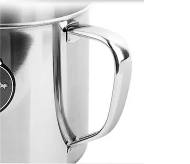 Eco-Friendly 13cm Stainless Steel Water Mug with Handle & Cover 7