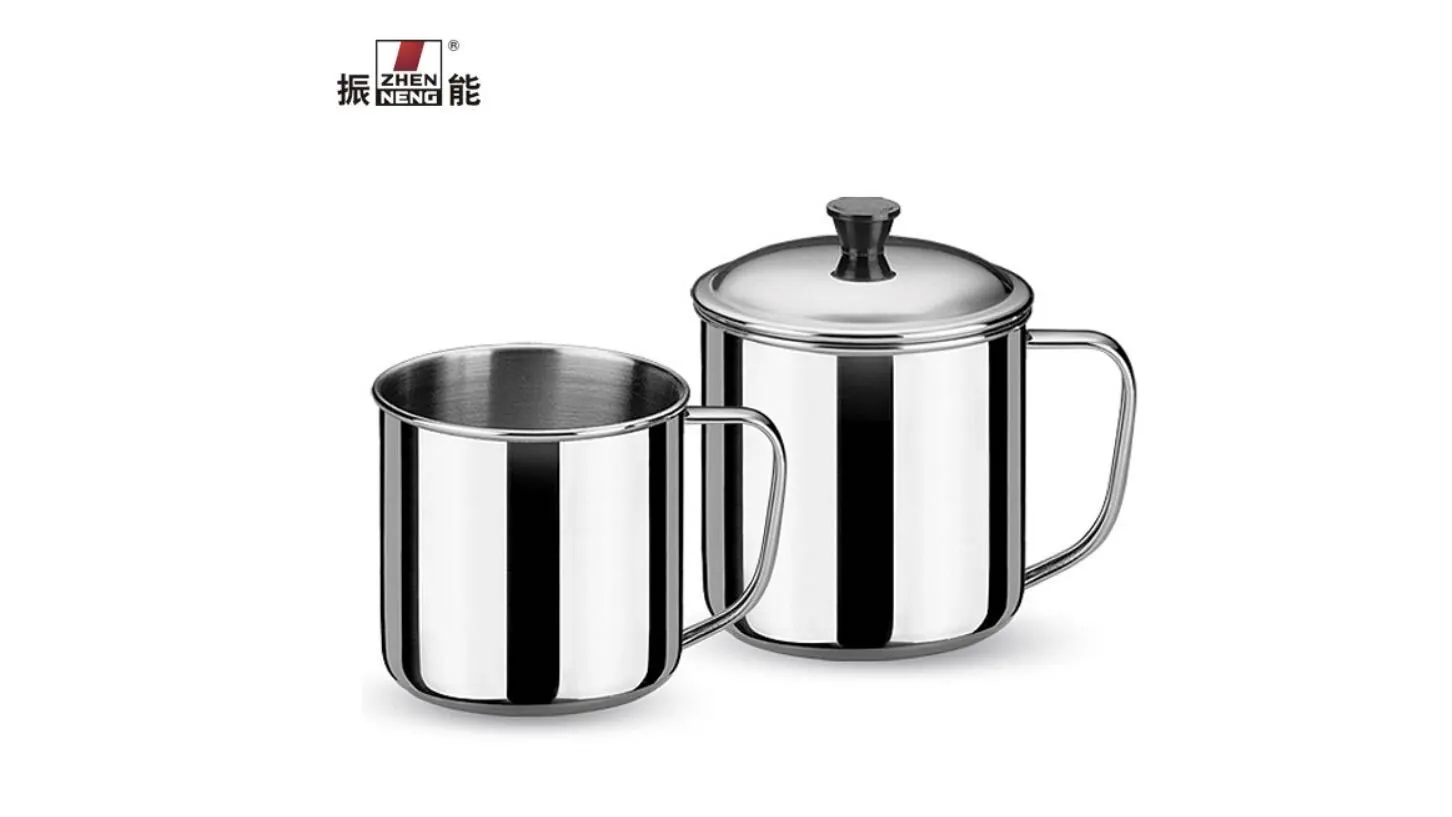 Best 7cm Metale Stainless Steel Travel Mugs Insulated Cups with Lid and Handle for Travel and Camping Company - ZHENNENG 1