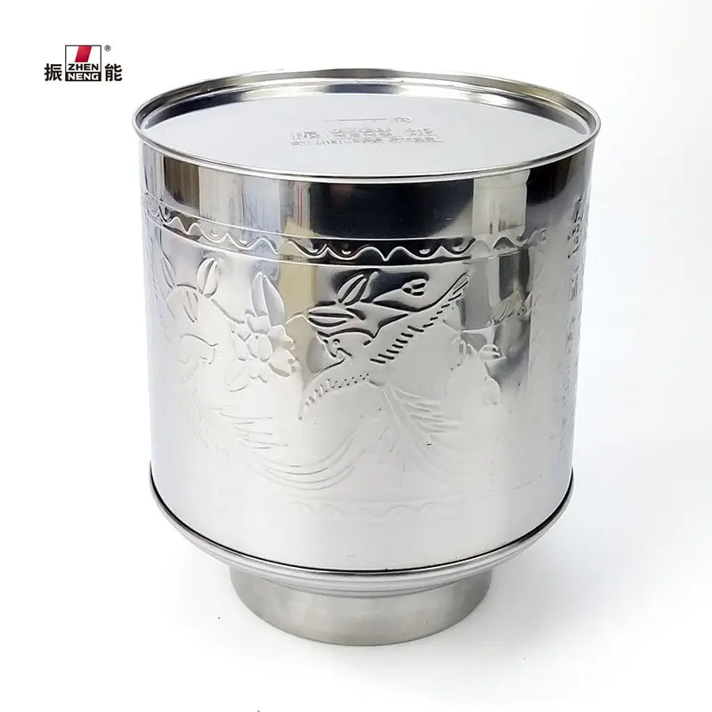 Large Stainless Steel Tea Canister with Lid - High-Quality Storage Container 3