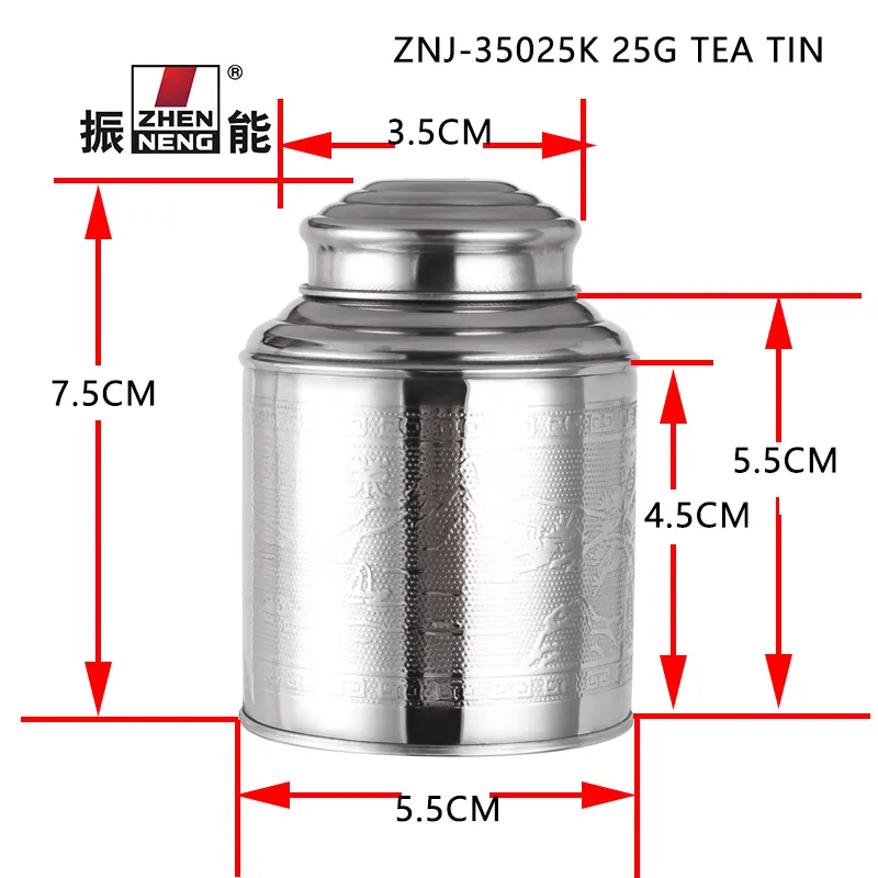 Customizable 20g Stainless Steel Tea Storage Container 7