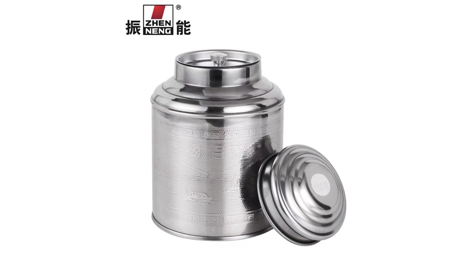  Quality 100g Stainless Steel Tea Tins Round Metal Tea Tin Container For Package Small size Manufacturer | ZHENNENG 