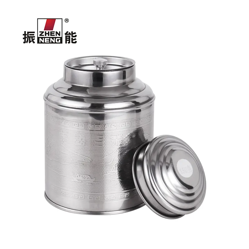 150g Stainless Steel Tea Tin Caddy - Small Size Tea Canister 3