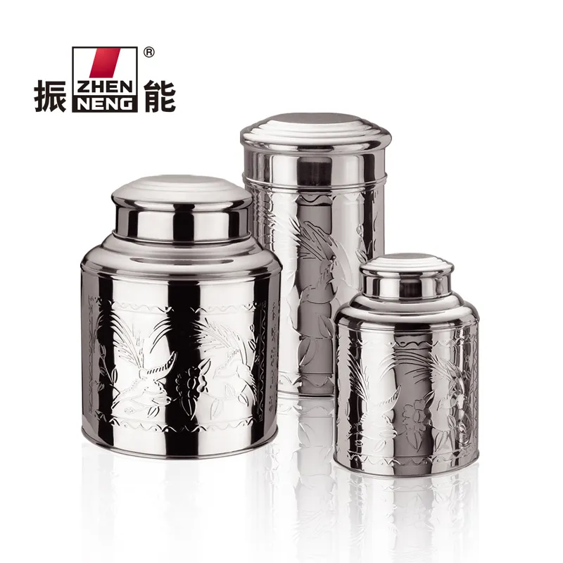 150g Stainless Steel Tea Tin Caddy - Small Size Tea Canister 6
