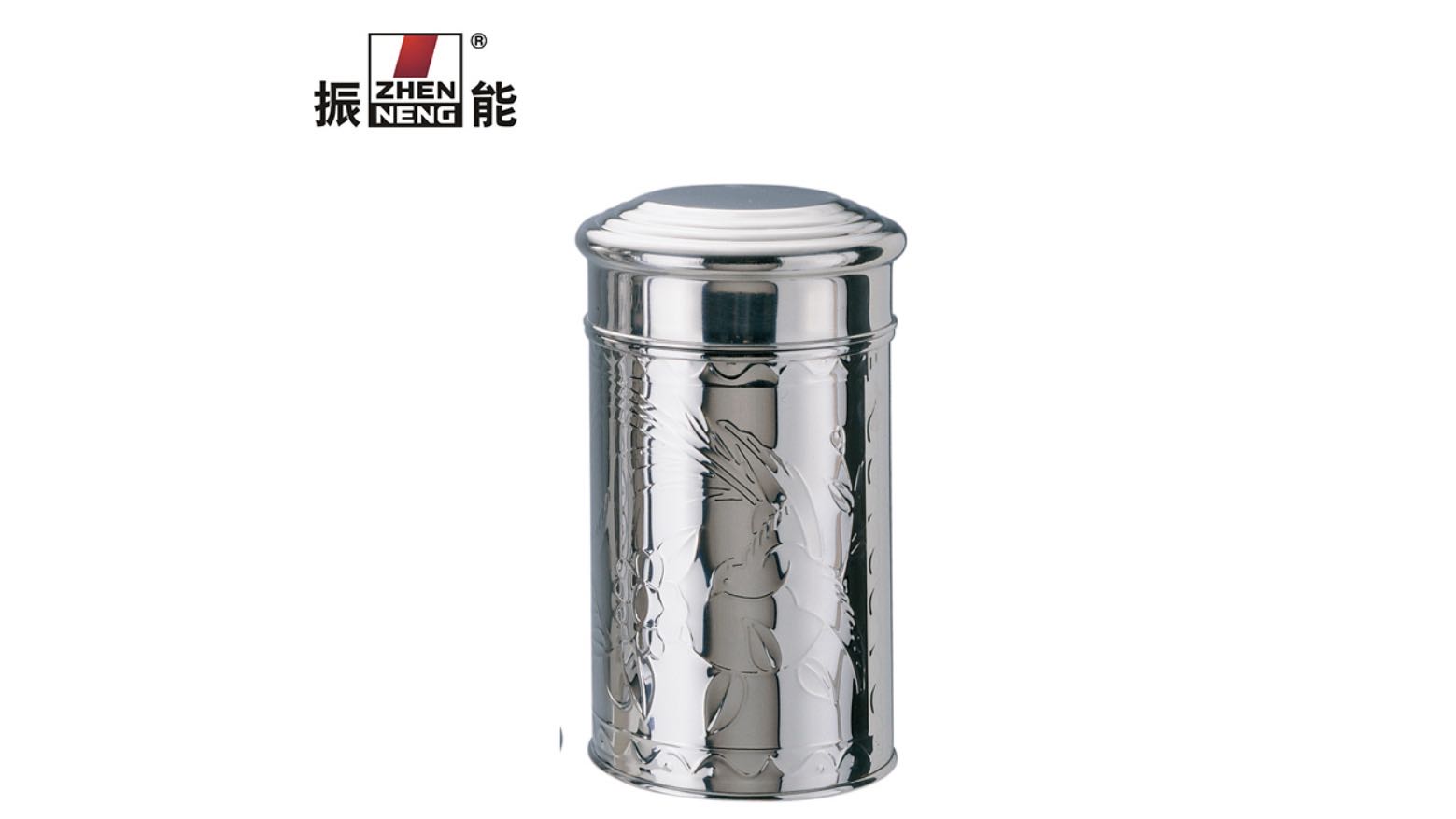  Best 400g Straight cylinder type with classical pattern for Tea caddy container Middle size Company - ZHENNENG 