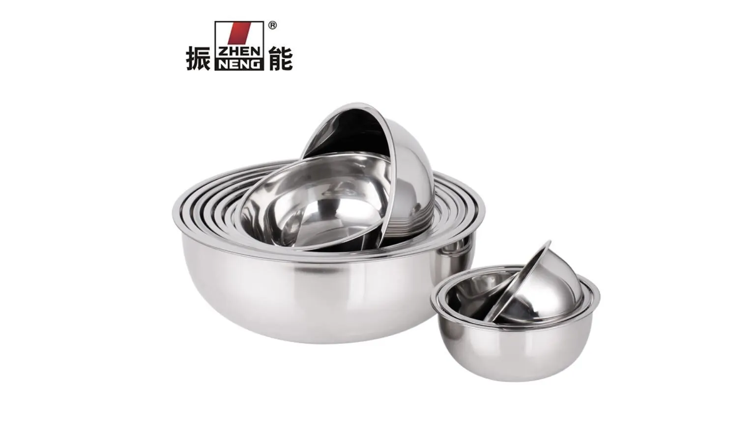 Best 14cm stainless steel baking bowls kitchen nesting bowls space saving storage gadgets company - ZHENNENG 1