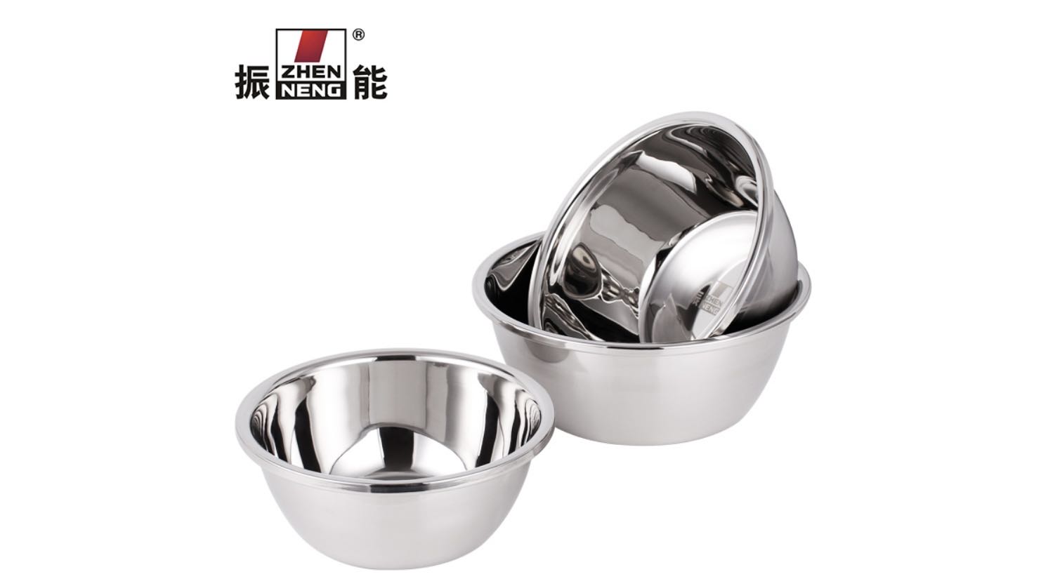  Quality 22CM Wholesale Metal Serving Bowl Salad Soup Rice Noodle Bowls Manufacturer | ZHENNENG 