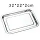 Stainless Steel Rectangle Burger Serving Tray 2