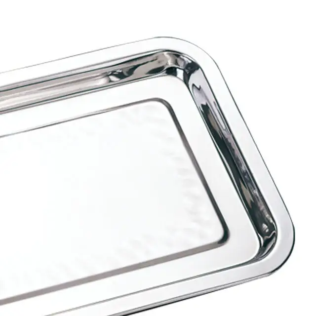 Deep Stainless Steel Rectangle Serving Tray 
- Superior Quality & Customizable Sizes 5