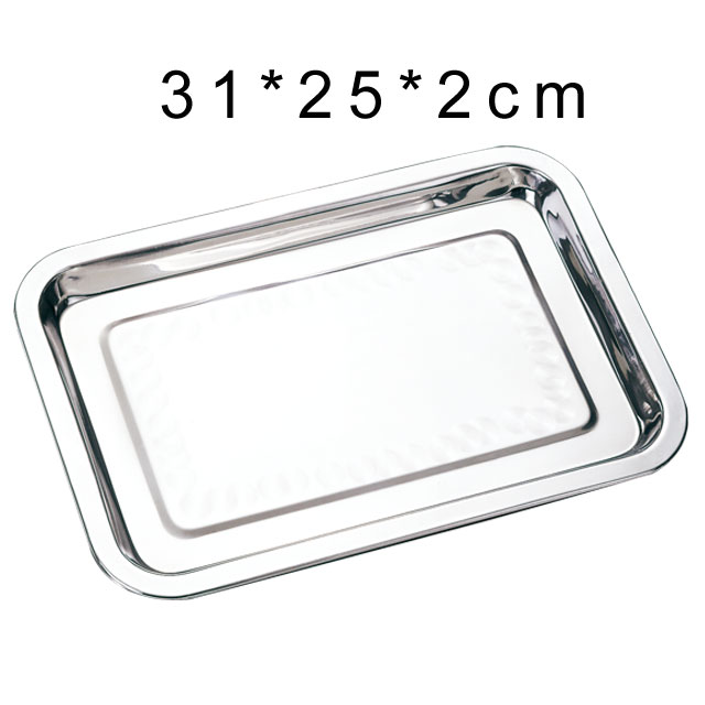 Custom small stainless steel serving tray wholesaler Manufacturer | ZHENNENG 6