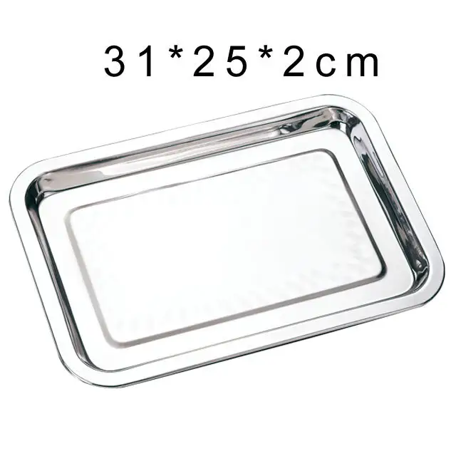 Stainless Steel BBQ Serving Tray - Customizable Design 2