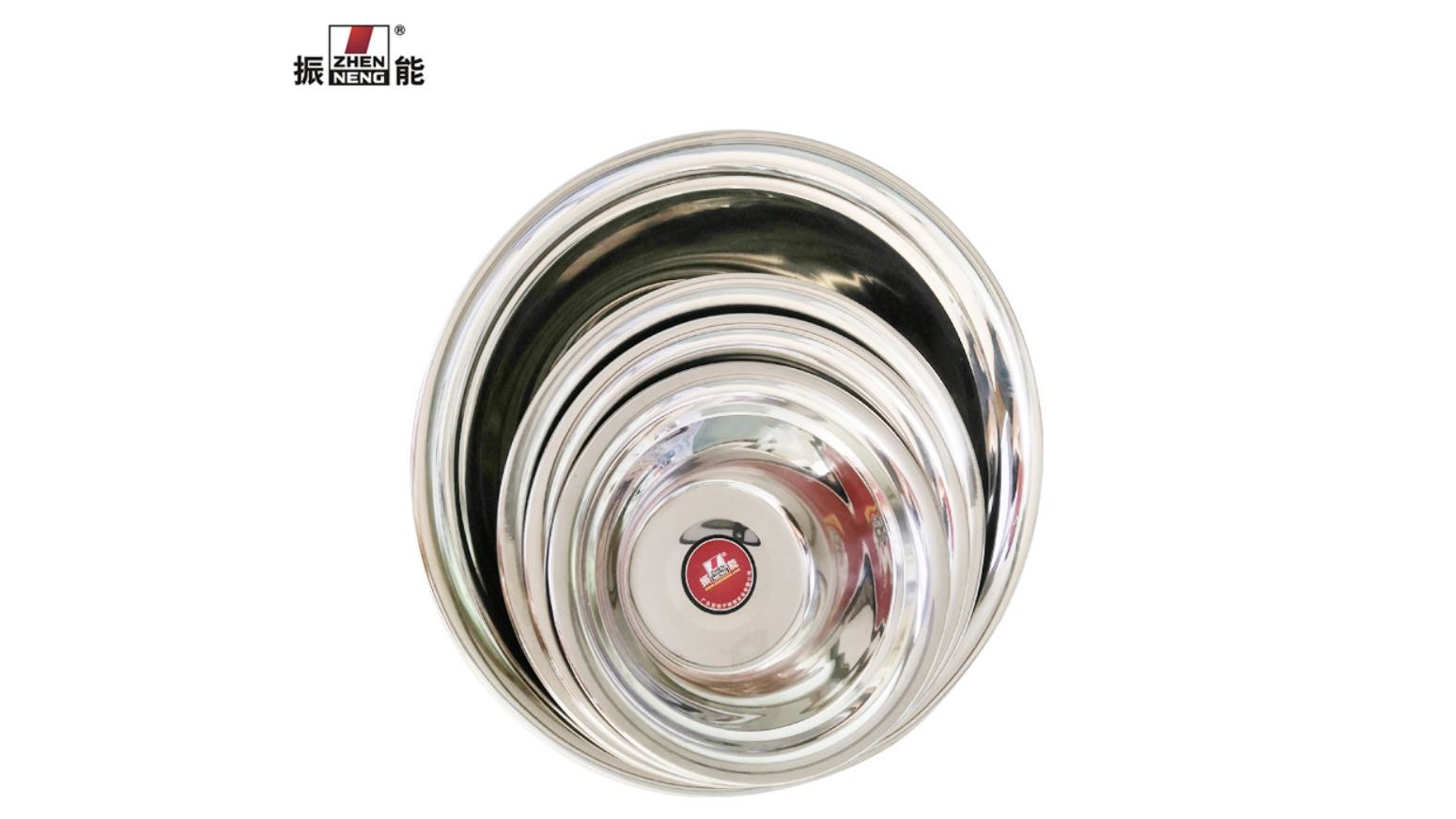  Best 26cm High Quality Chinese Soup Bowl Salad Bowl Set Stainless Steel Mixing Bowl Set Daily Use Company - ZHENNENG 