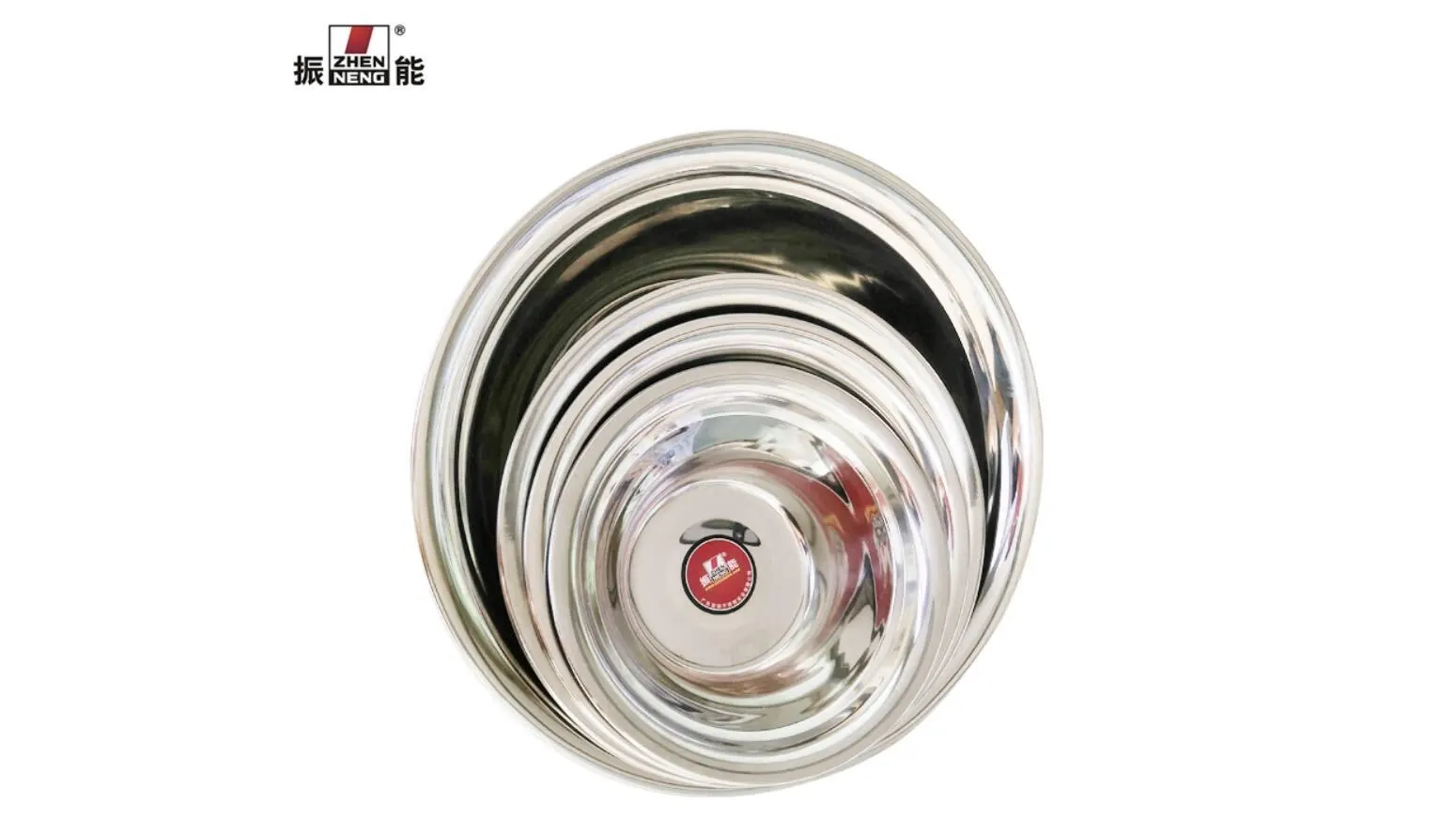 Best 26cm High Quality Chinese Soup Bowl Salad Bowl Set Stainless Steel Mixing Bowl Set Daily Use Company - ZHENNENG 1