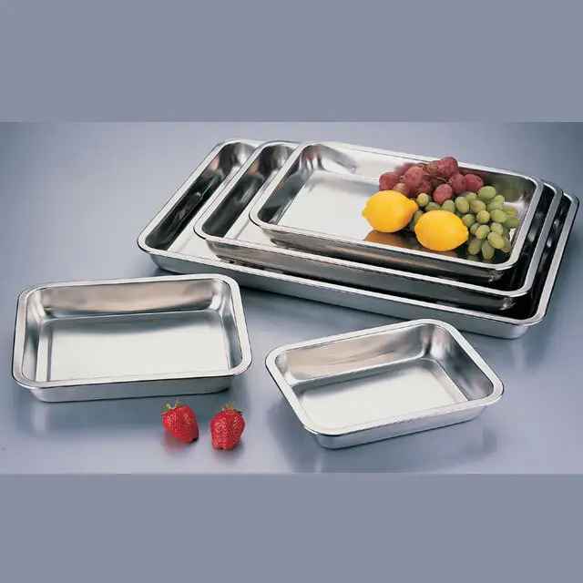 Premium Stainless Steel Burger Serving Tray 6