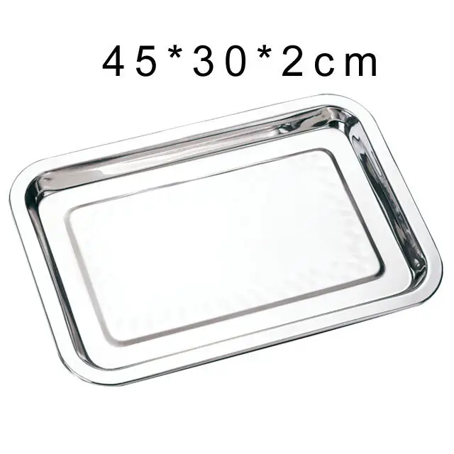 Rectangle Stainless Steel Buffet Serving Tray with Customizable Specifications 4